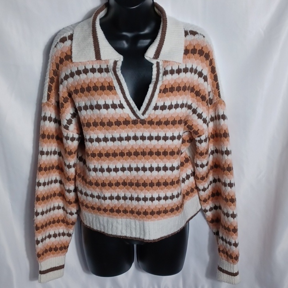 Freshman 1996 Retro Collared Argyle Sweater! Size Medium, 19" pit to pit 20" lg